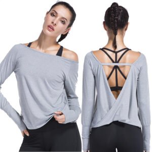 Cute Women's Breathable Backless Shirt