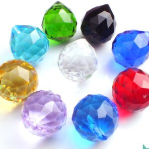 Shop Colorful Faceted Crystal Prisms Set