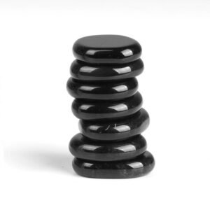 7 Pcs Black Obsidian Chakra Stones Set