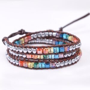Women's Handmade Chakra Wrap Bracelet