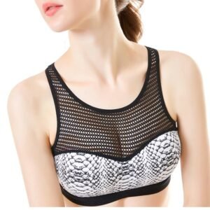 Women's Snake Skin Pattern Sports Bra