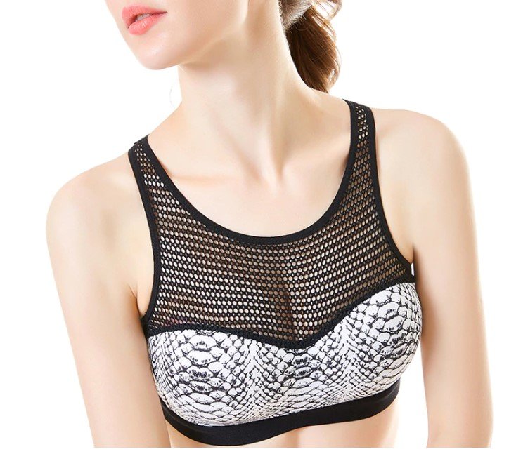 1317-c8d18038cf808a32962f9eae293cdc87.jpg Women's Snake Skin Pattern Sports Bra