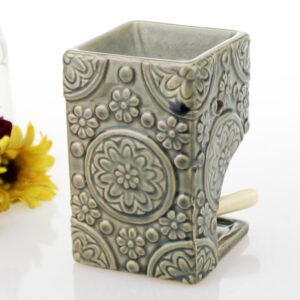Shop Ceramic Aromatherapy Lamp with Floral Engraving