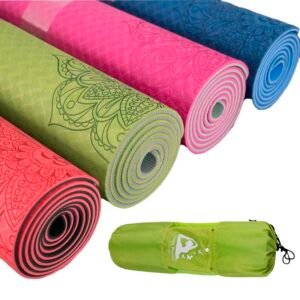 6 mm Patterned Yoga Mat with Bag