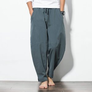 Men's Loose Linen Harem Pants