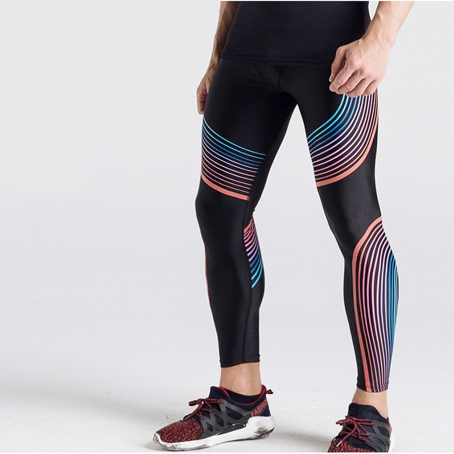 595-da60bed9b53934bc77b46125fa10d05d.jpeg Striped Printed Sport Men's Leggings