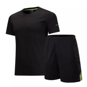 Men's Black Bamboo Fiber Sportswear Set